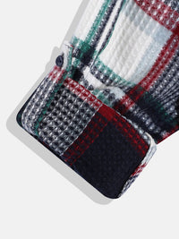 Monte Carlo Boys Acrylic Tartan Checked Textured Casual Shirt