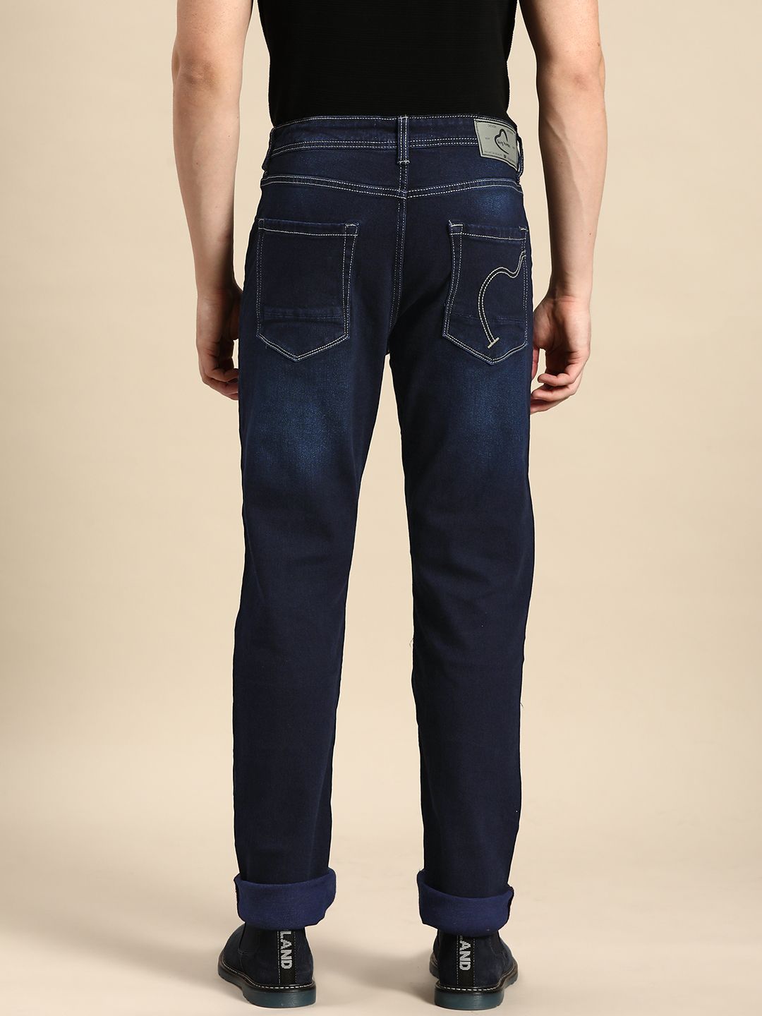 Menjadi Lelaki Manusia Bootcut Regangan Seluar jeans