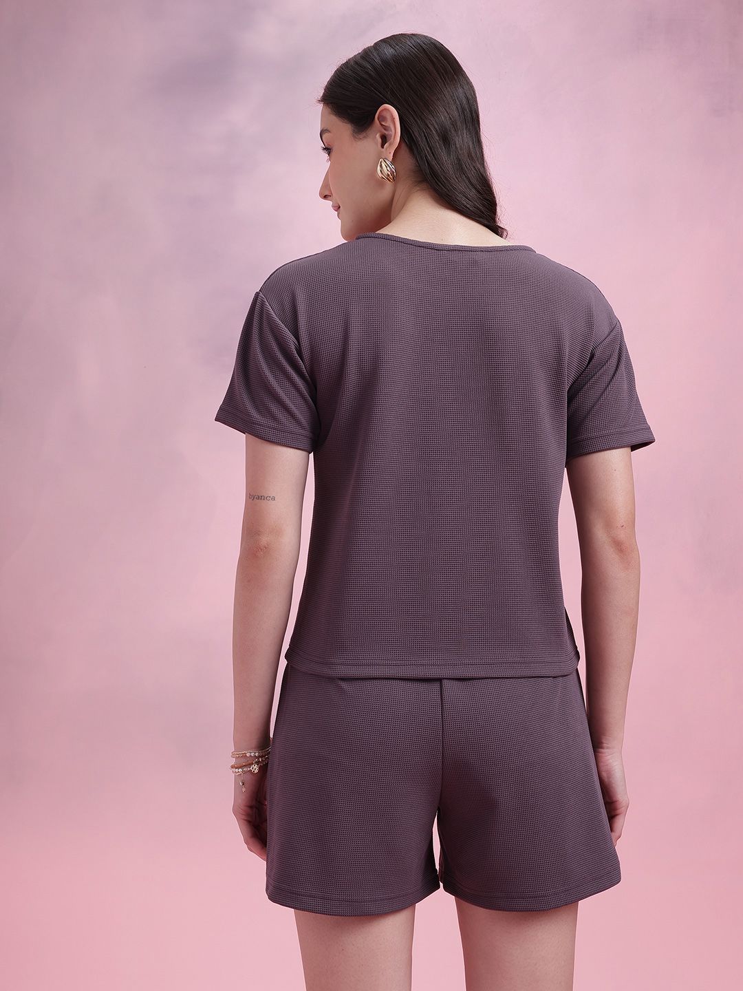 DressBerry Waffle Knit Textured Co-Ord Set
