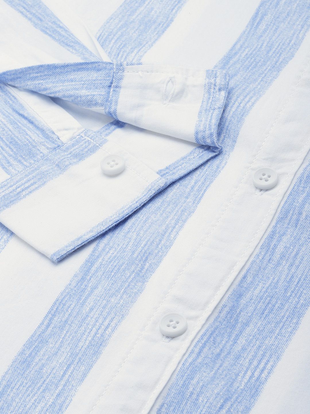 The Indian Garage Co Men Pure Cotton Striped Casual Shirt
