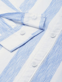 The Indian Garage Co Men Pure Cotton Striped Casual Shirt