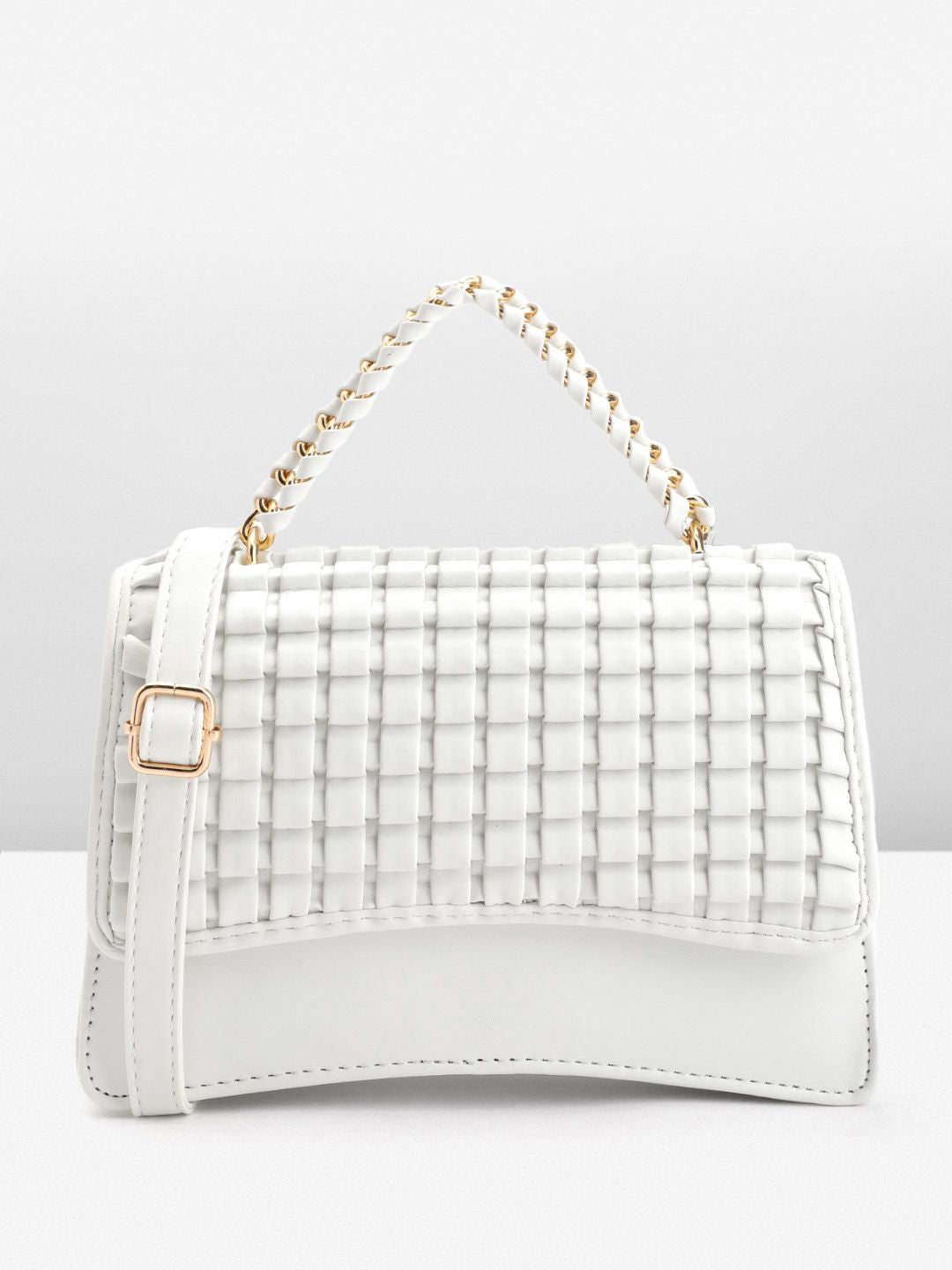 DressBerry Textured Structured Satchel