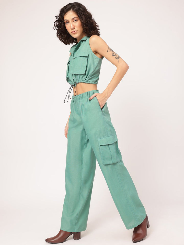DressBerry Utility Chic Parachute Cargo Co-Ords