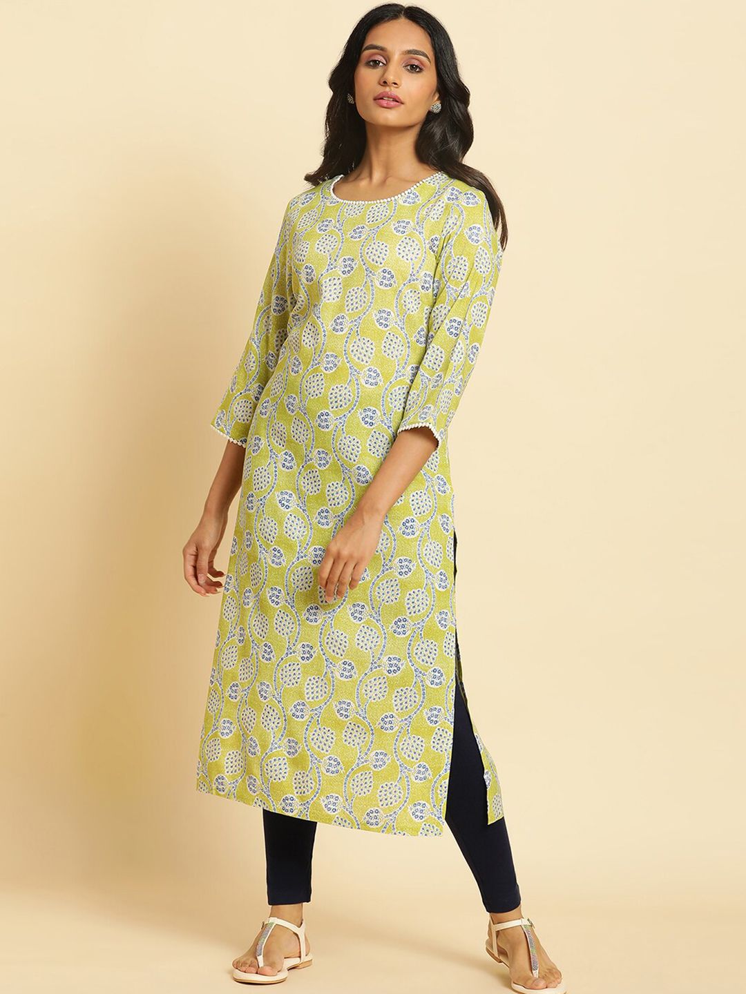 W Ethnic Motifs Printed Kurta