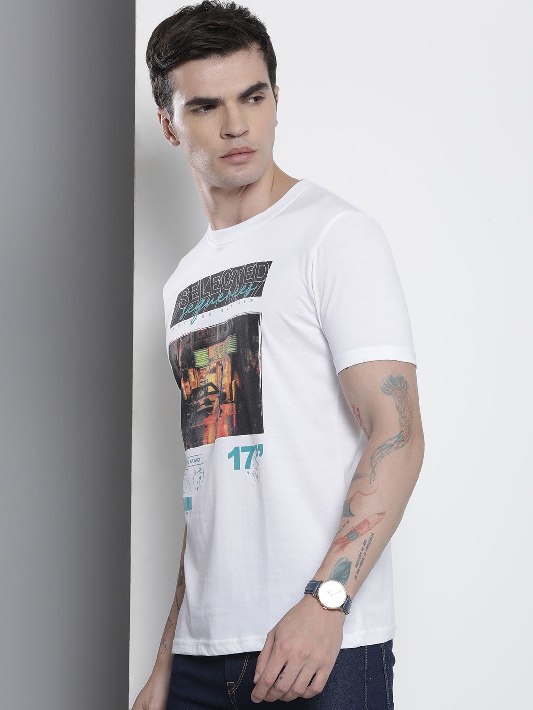 The Indian Garage Co Typography Printed T-shirt