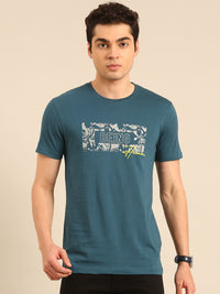 Being Human Typography Printed Pure Cotton T-shirt