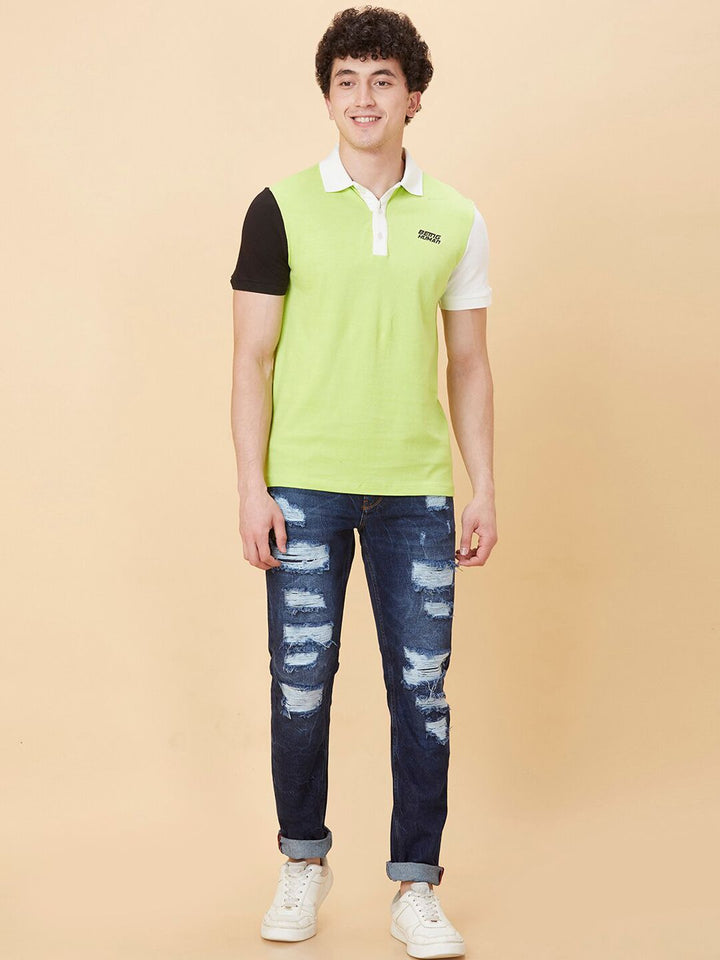 Being Human Men Slim Fit Highly Distressed Heavy Fade Stretchable Jeans