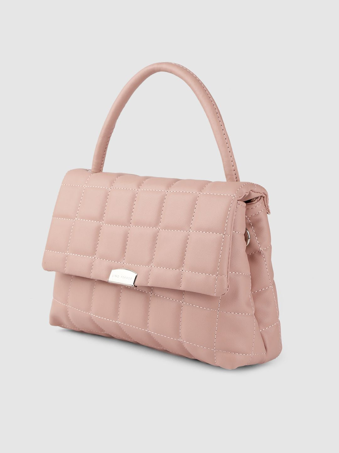 Lino Perros Pink Quilted Satchel