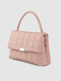 Lino Perros Pink Quilted Satchel