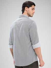 SPYKAR Men Slim Fit Grid Tattersall Checks Opaque Checked Pure Cotton Casual Shirt