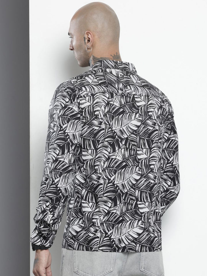 The Indian Garage Co Pure Cotton Tropical Printed Casual Shirt