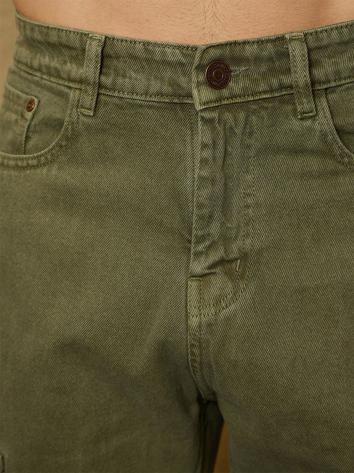 DENNISON Korean Baggy Fit Cargo Jeans