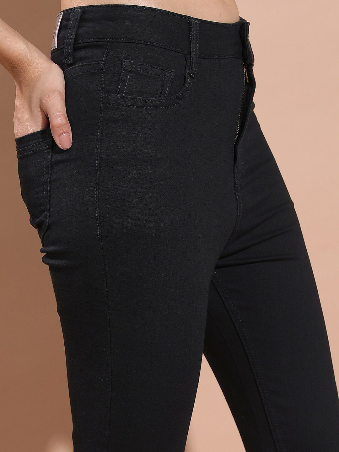 Basics By Tokyo Talkies Women Mid-Rise Clean Look Skinny Fit Stretchable Jeans