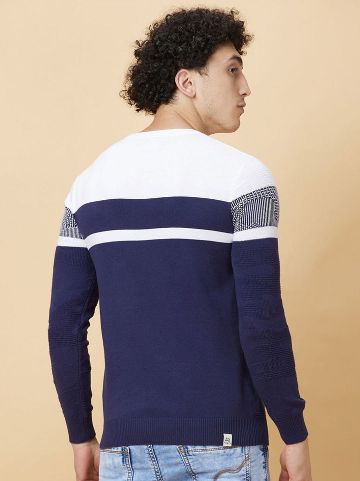 Being Human Men Pure Cotton Colourblocked Pockets T-shirt