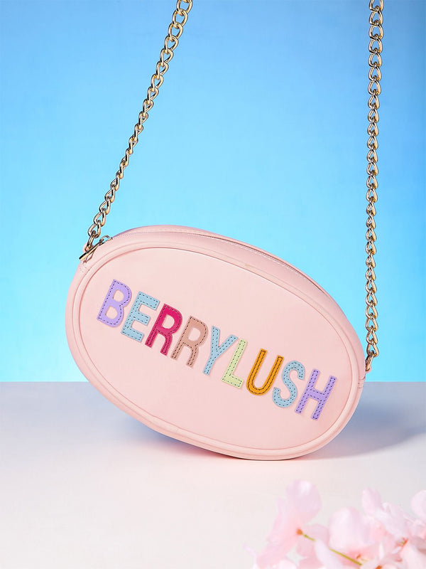 Berrylush Structured Applique Sling Bag