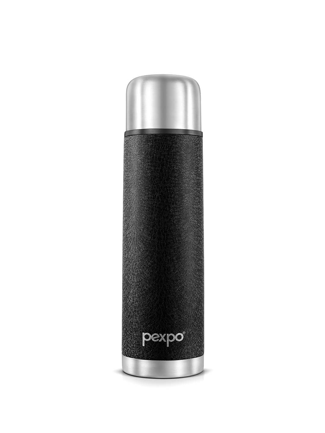 Pexpo Flamingo Black Thermosteel ISI Botol Air Bersertifikat Botol & Beg 1000ml