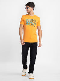 Being Human Typography Printed Regular-Fit Knitted Casual T-shirt