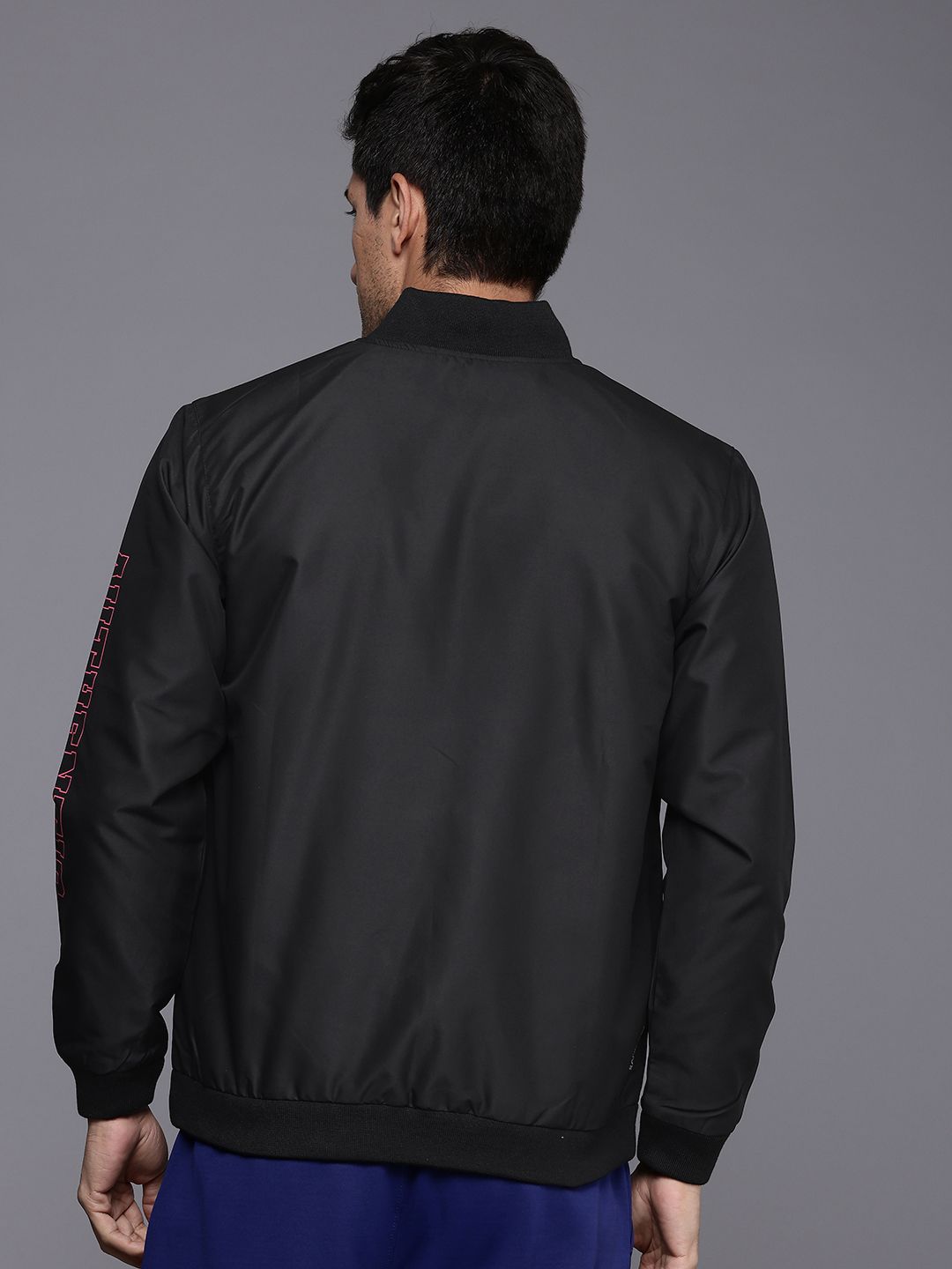 HRX by Hrithik Roshan Typography Printed Lifestyle Bomber Jacket