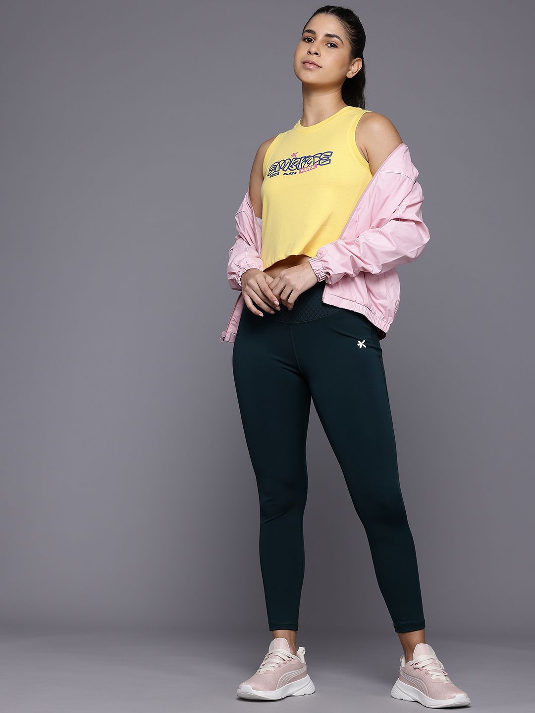 HRX by Hrithik Roshan Women Typography Printed Crop T-shirt