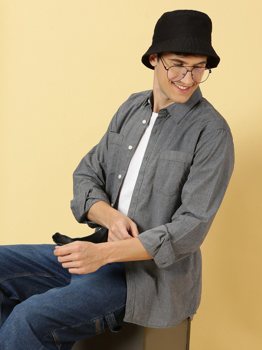 Thomas Scott Classic Opaque Cotton Casual Shirt