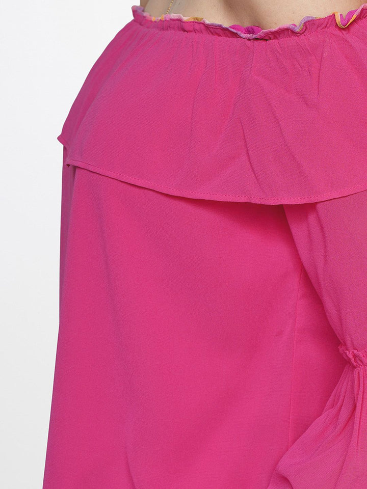 AND Off-Shoulder Bell Sleeve Top