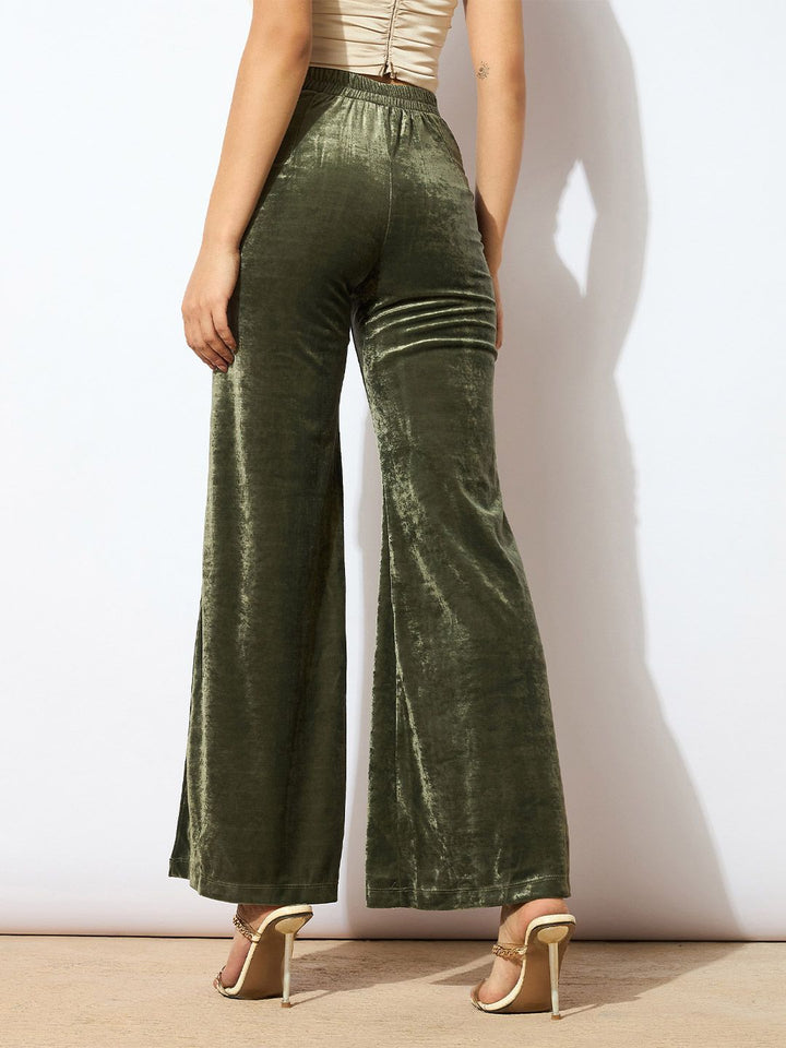 SASSAFRAS Women Mid Rise Parallel Trousers