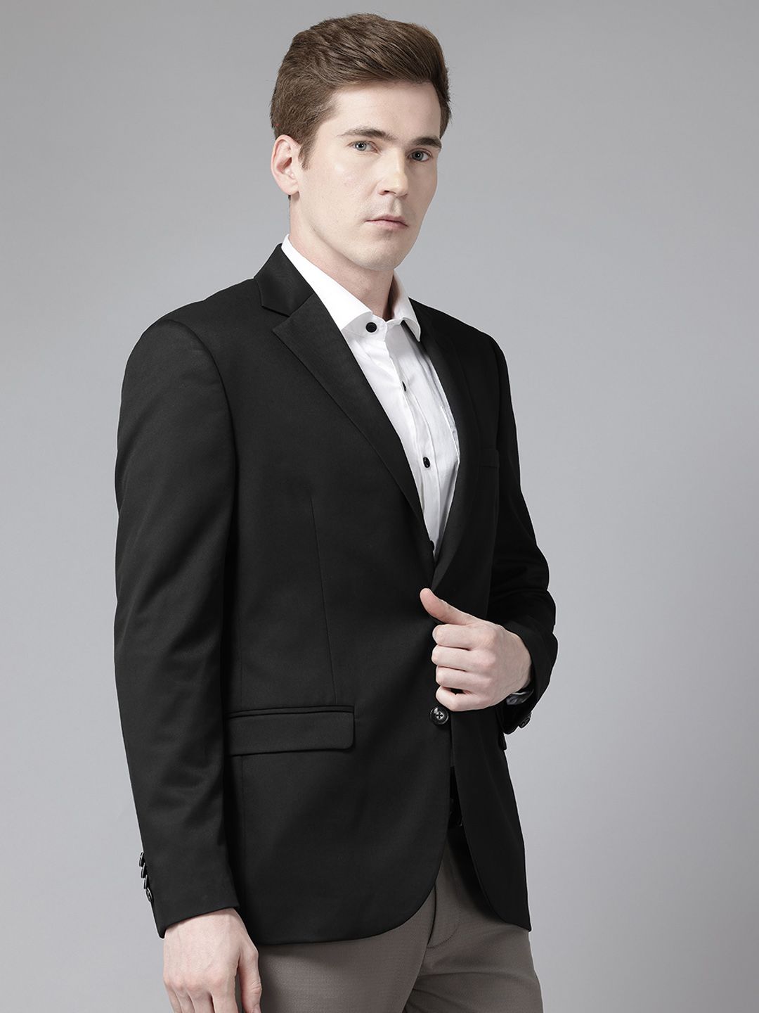 Park Avenue Single-Breasted Semiformal Blazer