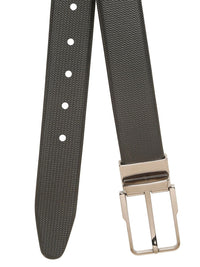 Teakwood Leathers Men Textured Leather Reversible Belt