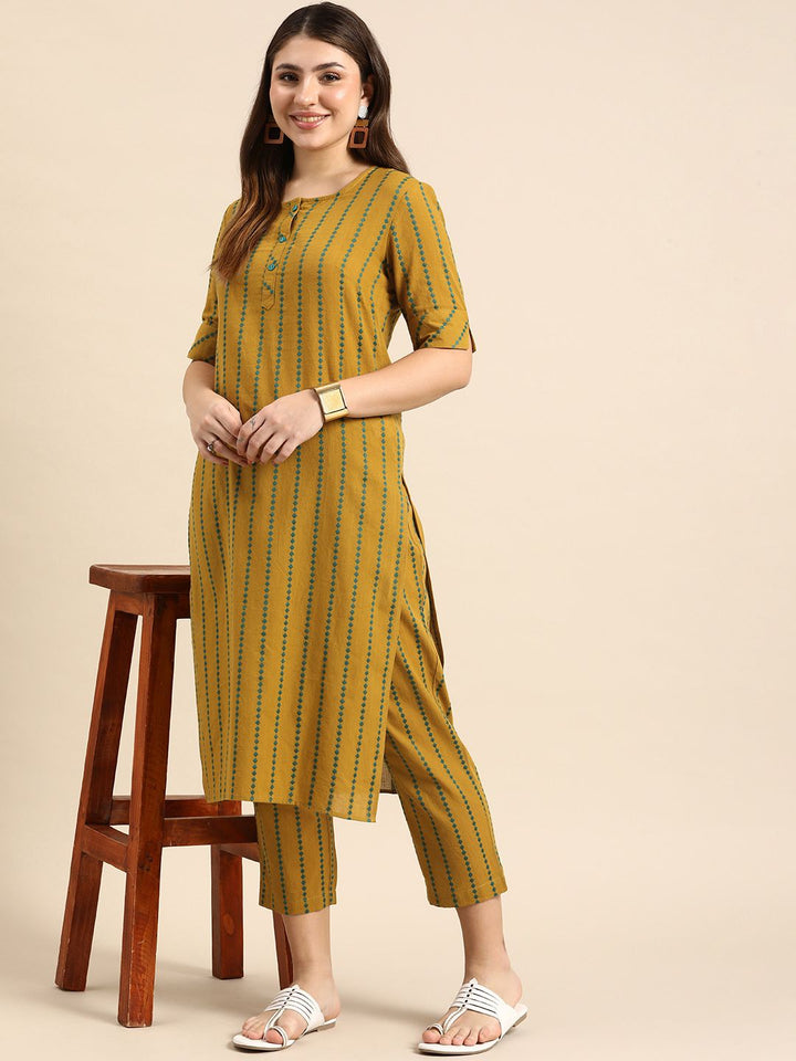 Anouk Regular Pure Cotton Kurta with Trousers