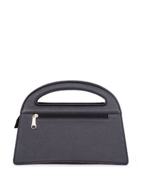 ZOUK Printed Structured Sling Bag with Applique