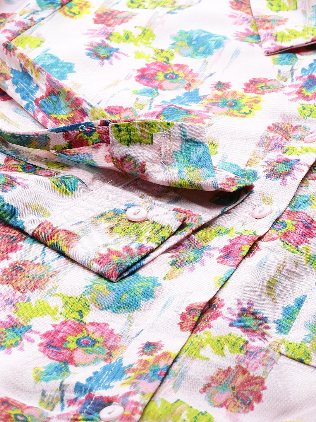 DressBerry Floral Opaque Printed Casual Shirt