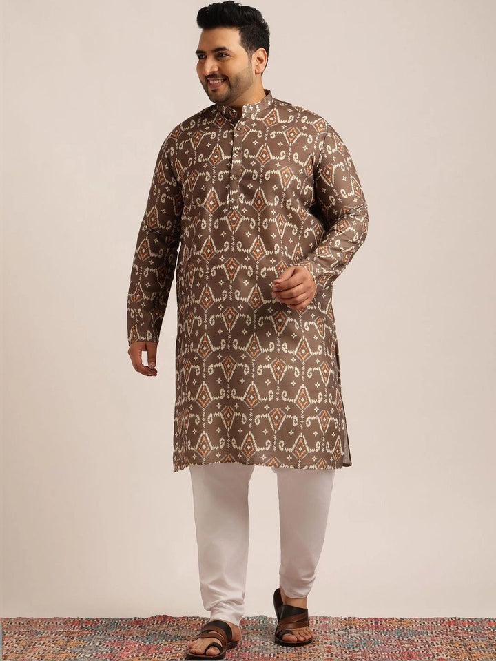 SOJANYA PLUS Men Geometric Printed Kurta