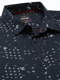 SPYKAR Cotton Slim Fit Opaque Printed Casual Shirt