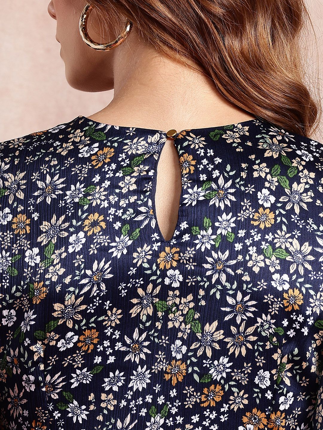 all about you Floral Print Puff Sleeve A-Line Mini Dress
