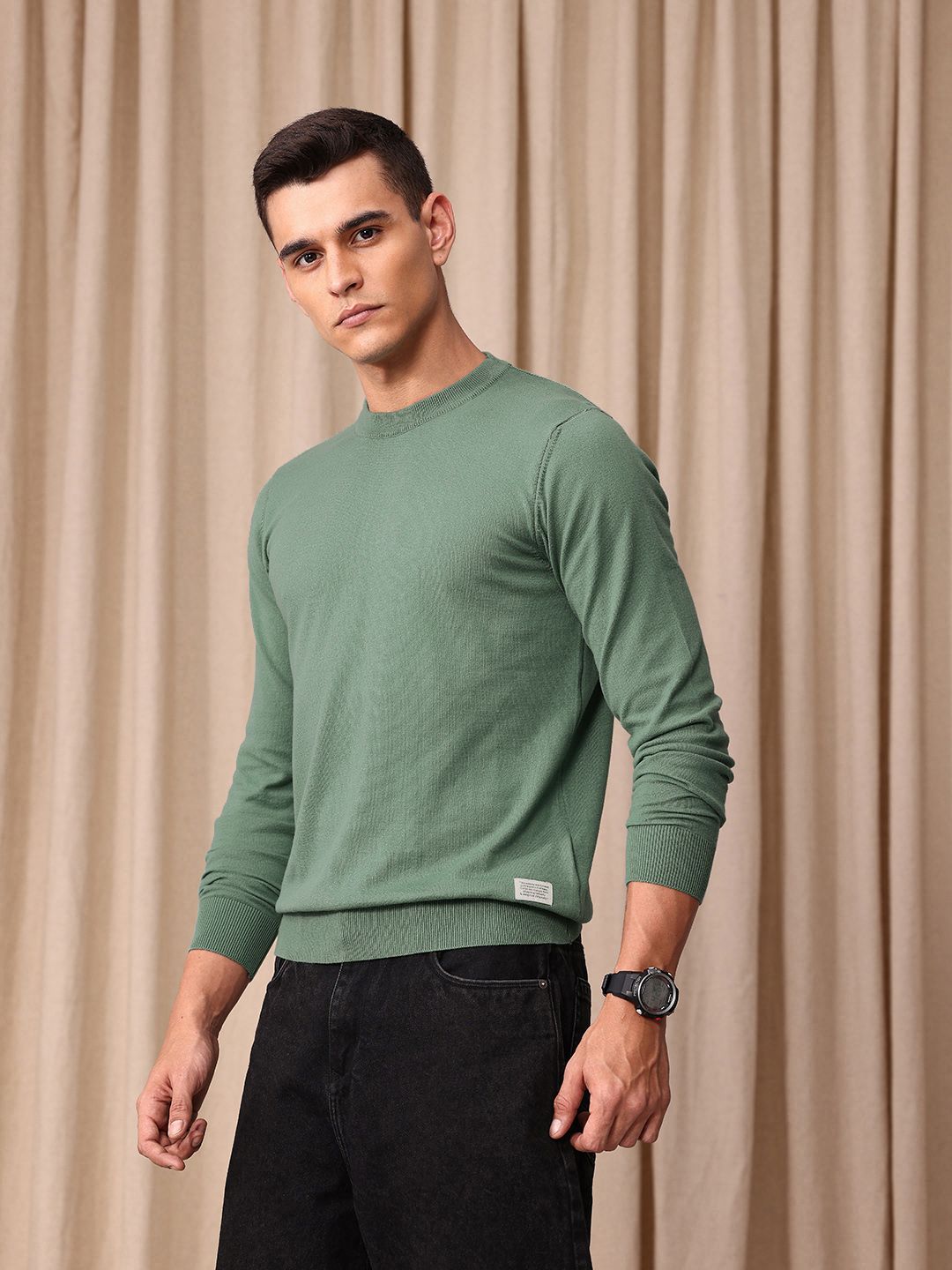 Mr Bowerbird Round Neck Tailored Pullover Sweater