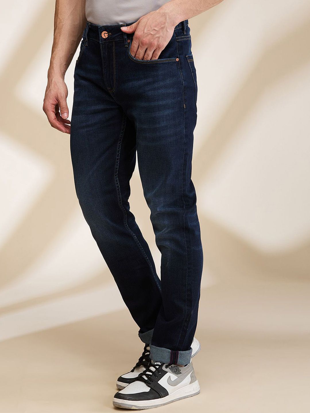 Being Human Men Slim Fit Light Fade Jeans