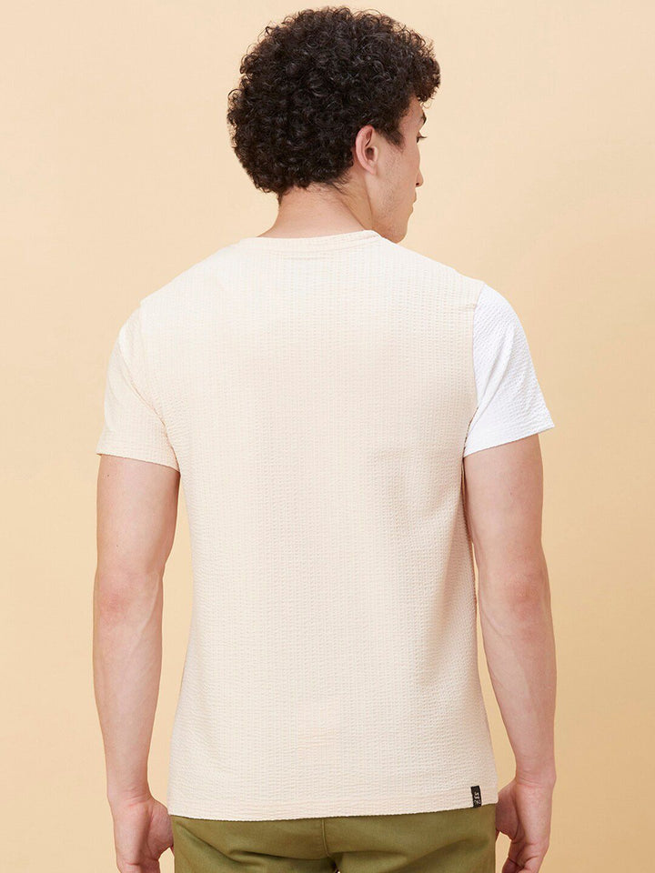 Being Human Colourblocked Round Neck T-shirt