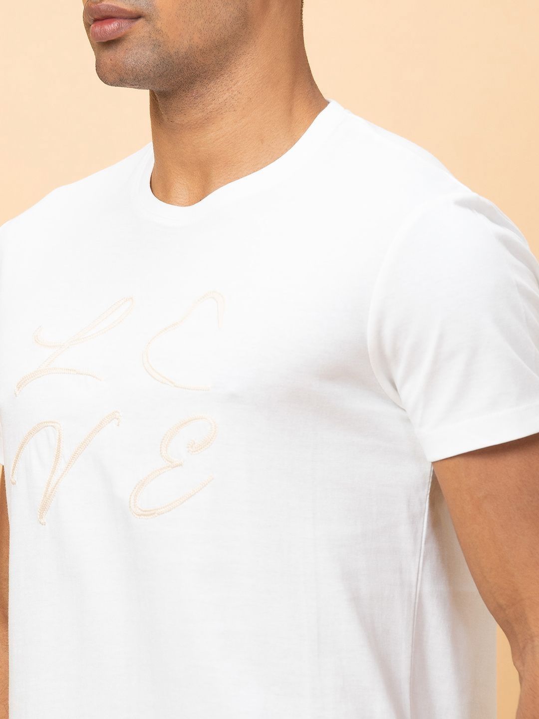 Being Human Men Printed Raw Edge T-shirt