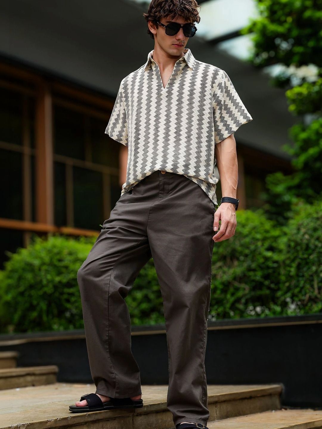 Eszett Men Classic Printed Casual Shirt