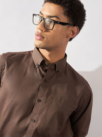 DENNISON Men Button Down Collar Formal Shirt