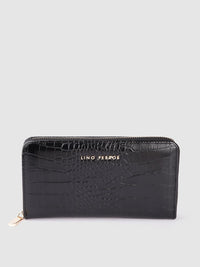 Lino Perros Women Croc Textured Zip Around Wallet