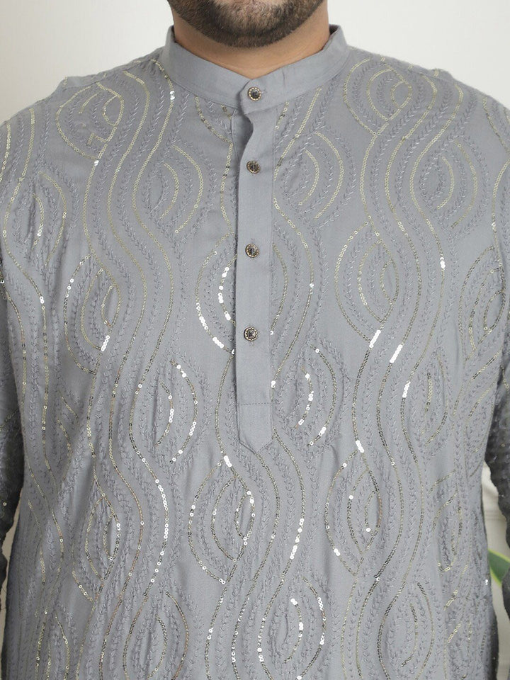 SOJANYA PLUS Kurta Kapas Tulen Berlabuci Dihiasi