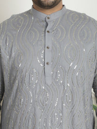 SOJANYA PLUS Kurta Kapas Tulen Berlabuci Dihiasi