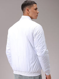 The Indian Garage Co Men Lightweight Puffer Jacket with Patchwork