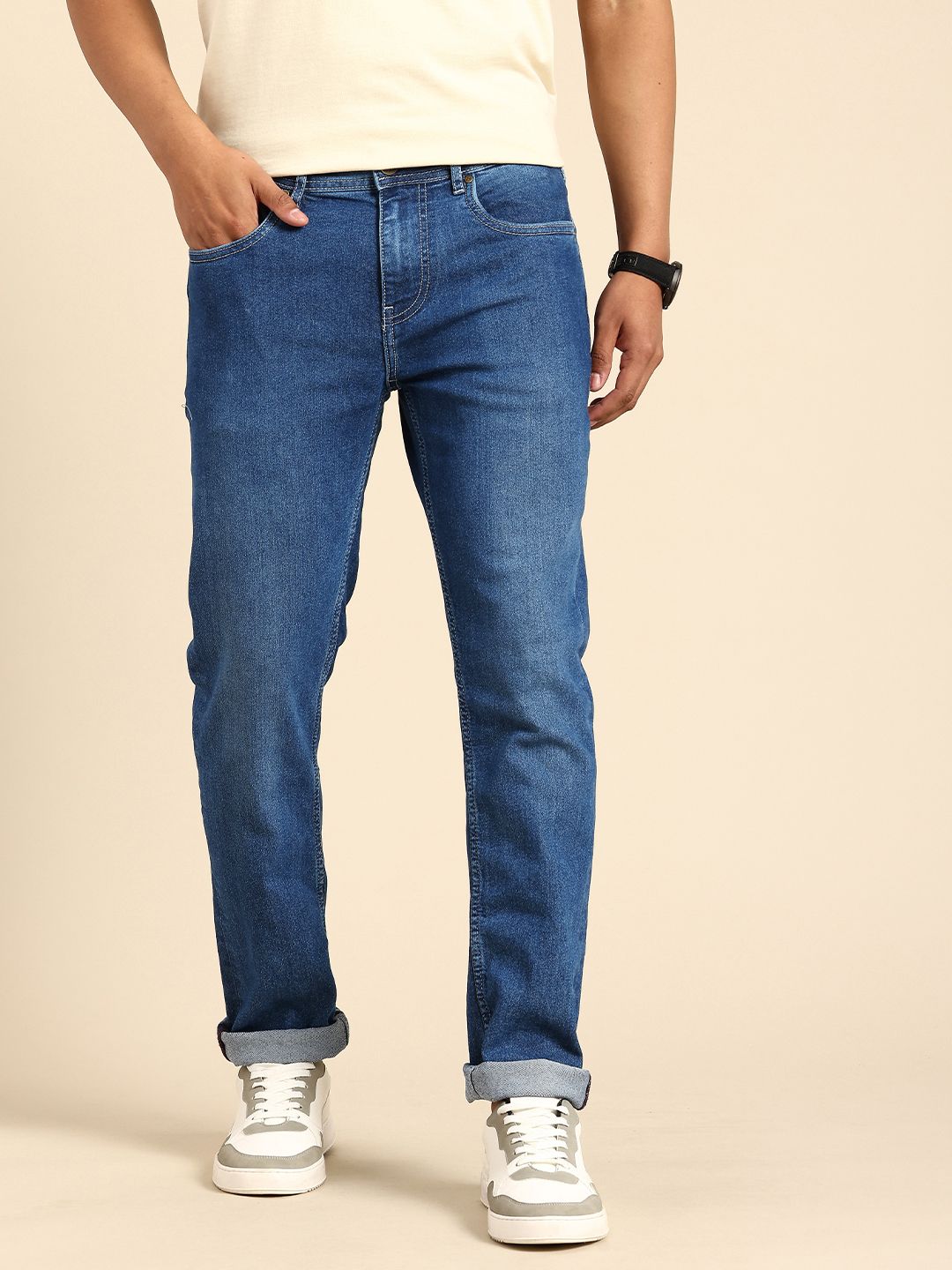 Being Human Men Slim Fit Light Fade Stretchable Jeans