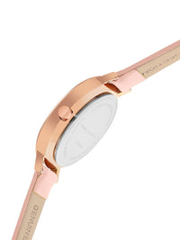 French Connection Embellished Dial & Leather Straps Analogue Watch FCN00010A