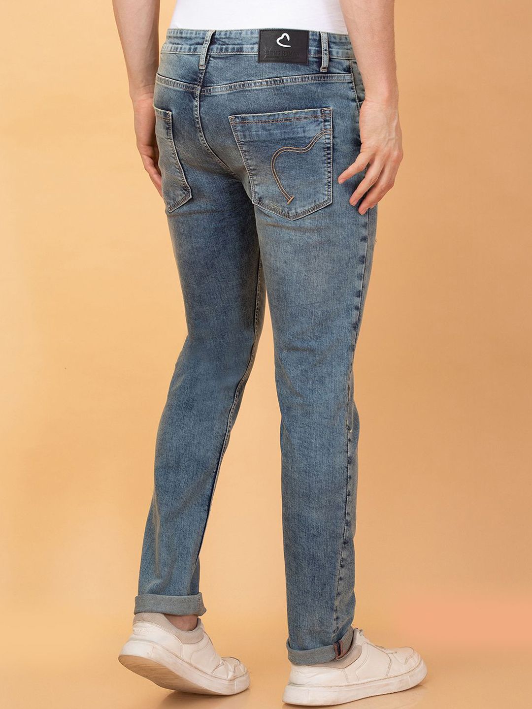 Being Human Men Low Distress Heavy Fade Jeans