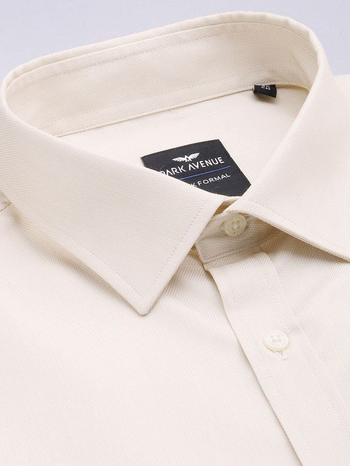 Park Avenue Self Design Slim Fit Textured Formal Shirt