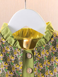 YK Floral Print Fit & Flare Dress