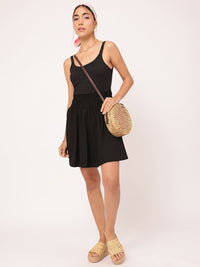 DressBerry Ethereal Touch Smocked Fit and Flare Dress